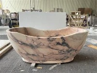 Bak Mandi Marmer Calacatta Rosa