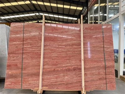 Lempengan Travertine Merah Iran
